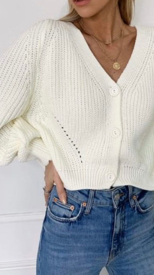 Sage Buttoned Cardigan